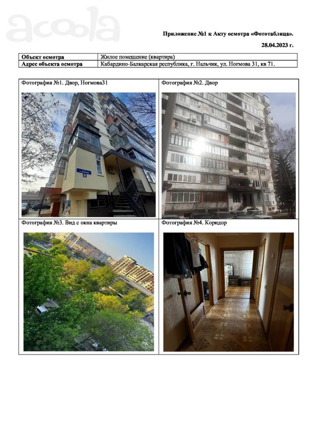 3-комнатная квартира, общая площадь: 81,4 кв.м. г. Нальчик